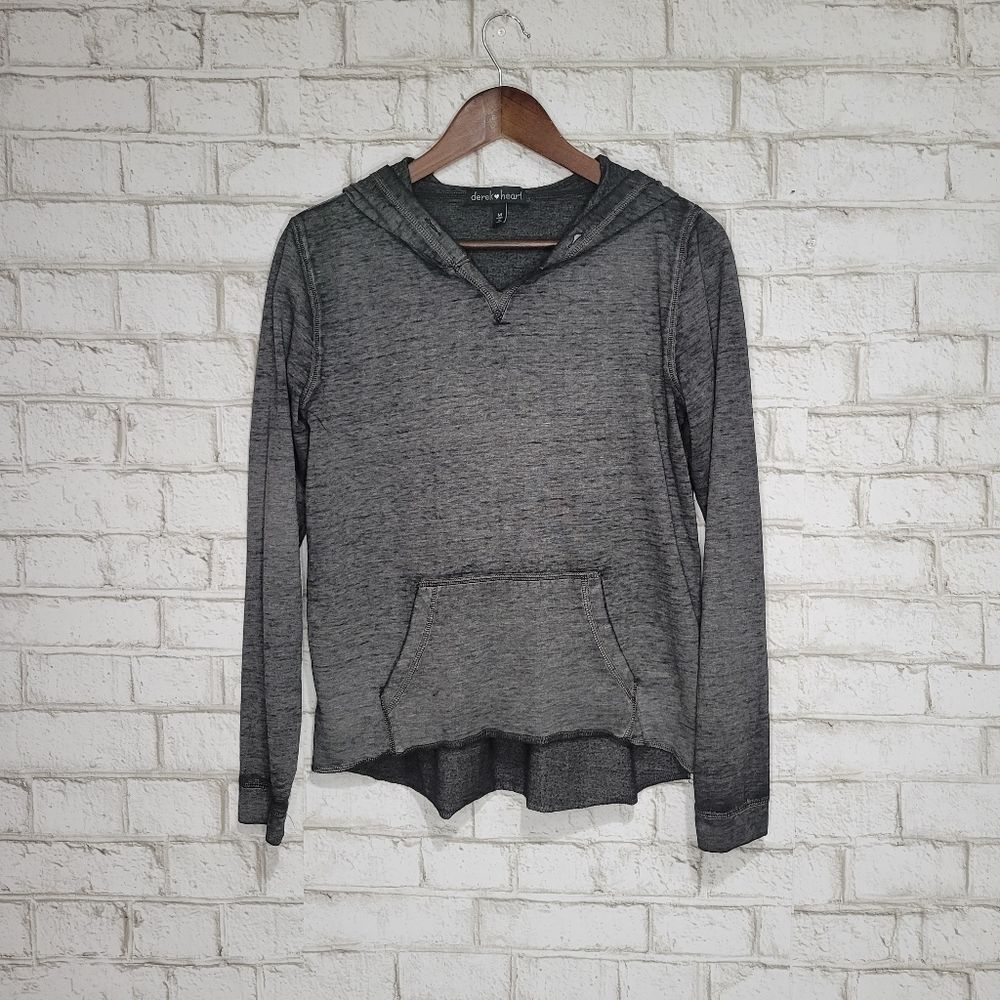 Derek Heart lightweight dark gray sweatshirt‎
